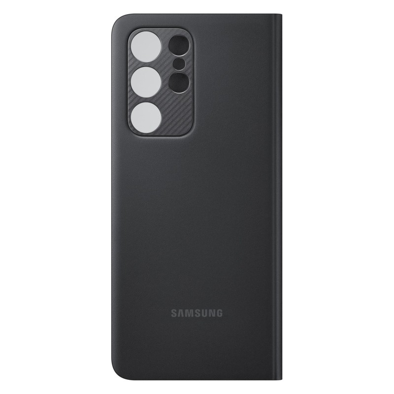 Samsung S21 Ultra Akıllı Clear View Kılıf Siyah EF-ZG998CBEGTR