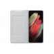 Samsung Galaxy S21 Ultra Akıllı Led View Kılıf - Açık Gri