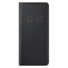 Samsung Galaxy S21 Ultra Akıllı Led View Kılıf - Siyah