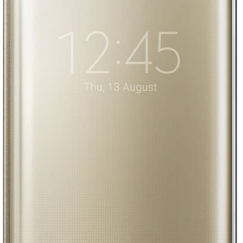 Samsung S6 Edge+ Plus Clear View Kılıf Altın EF-ZG928CFEGWW