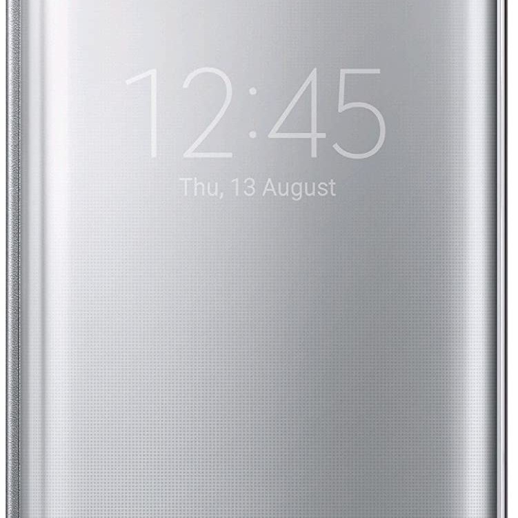 Samsung S6 Edge+ Plus Clear View Kılıf Gümüş EF-ZG928CSEGWW