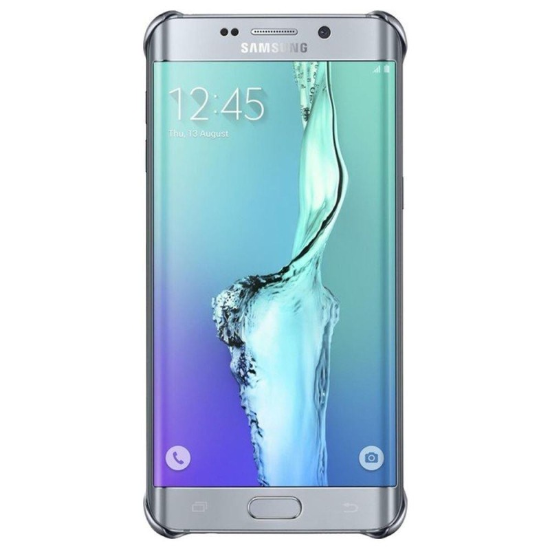 Samsung S6 Edge+ Plus Koruyucu Gümüş Şeffaf EF-QG928CSEGWW