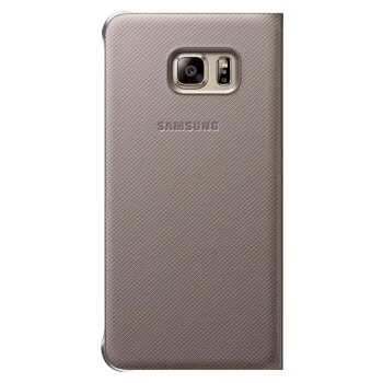 Samsung S6 Edge+ Plus S-View Kılıf Altın - EF-CG928PFEGTR