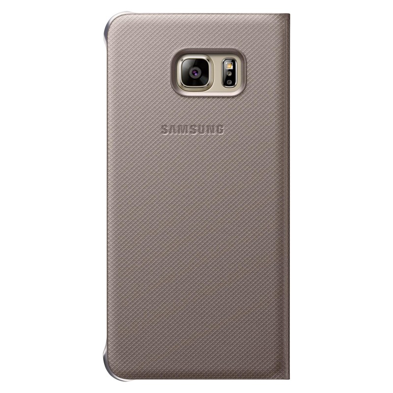 Samsung S6 Edge+ Plus S-View Kılıf Altın - EF-CG928PFEGTR