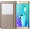 Samsung S6 Edge+ Plus S-View Kılıf Altın - EF-CG928PFEGTR