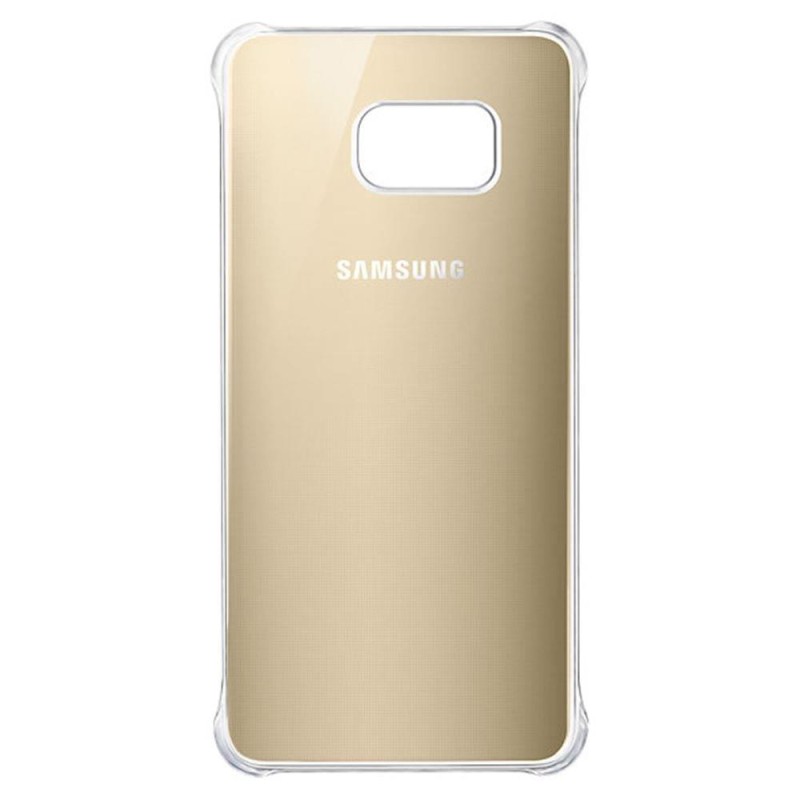 Samsung S6 Edge+ Plus Şeffaf Kılıf Altın EF-QG928CFEGWW