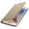 Samsung Galaxy S6 Kartlıklı Kılıf Tekstil Altın EF-WG920BFEGWW
