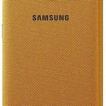 Samsung Galaxy S6 Kartlıklı Kılıf Tekstil Sarı EF-WG920BYEGWW