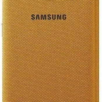 Samsung Galaxy S6 Kartlıklı Kılıf Tekstil Sarı EF-WG920BYEGWW