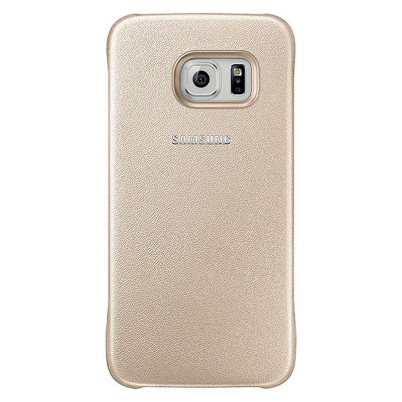 Samsung Galaxy S6 Koruma Kılıfı Altın Deri EF-YG920BFEGWW