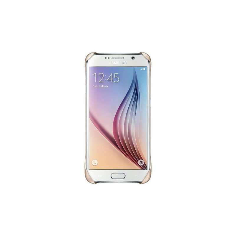 Samsung Galaxy S6 Koruma Kılıfı Altın Deri EF-YG920BFEGWW