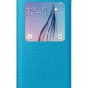 Samsung Galaxy S6 S-View Kılıf Tekstil Mavi EF-CG920BLEGWW