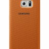 Samsung Galaxy S6 S-View Kılıf Tekstil Turuncu EF-CG920BOEGWW