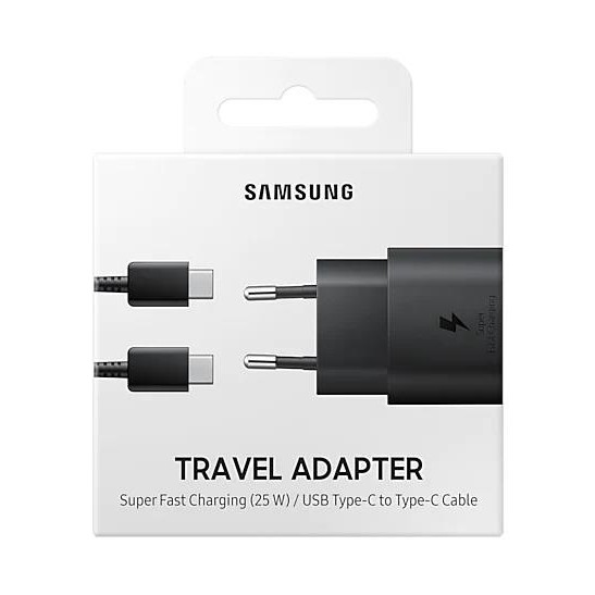 Samsung Hızlı Şarj Aleti Type-C 25W - Siyah EP-TA800NBEGWW