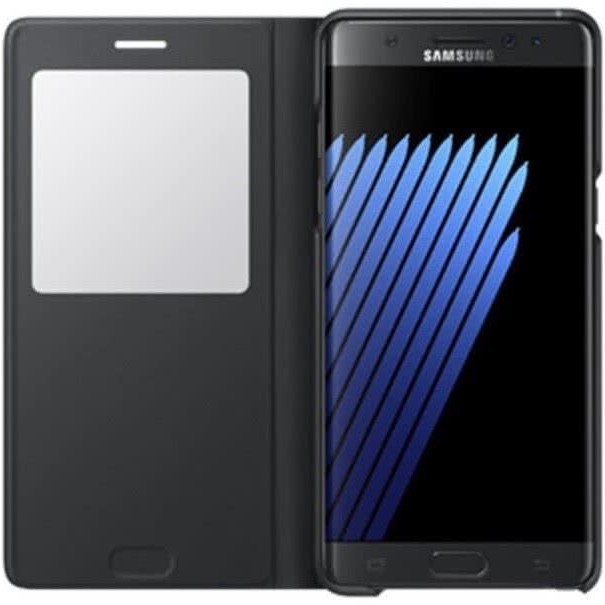Samsung Galaxy Note 7 S-View Kılıf Siyah - EF-CN930PBEGWW