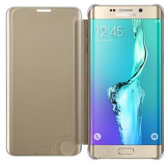 Samsung S6 Edge+ Plus Clear View Kılıf Altın EF-ZG928CFEGWW