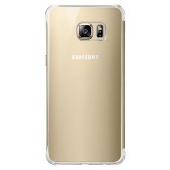Samsung S6 Edge+ Plus Clear View Kılıf Altın EF-ZG928CFEGWW