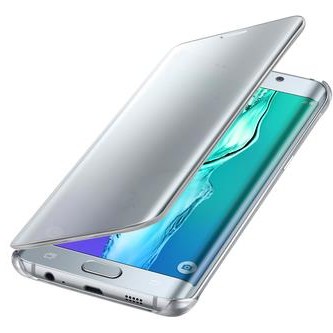 Samsung S6 Edge+ Plus Clear View Kılıf Gümüş EF-ZG928CSEGWW