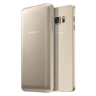 Samsung S6 Edge+ Plus Kablosuz Şarjlı Kılıf Gold - EP-TG928BFEGWW