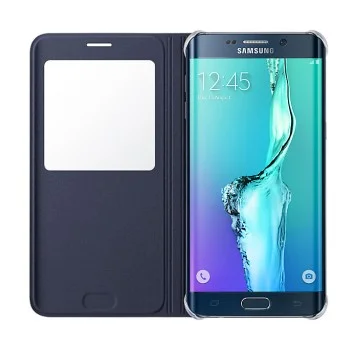 Samsung S6 Edge+ Plus S-View Kılıf Lacivert - EF-CG928PBEGTR