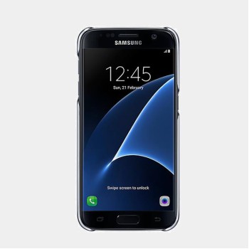 Samsung Galaxy S7 Clear Cover Kılıf Siyah EF-QG930CBEGWW