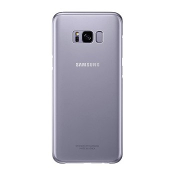 Samsung S8+ Plus Şeffaf Kılıf Mor EF-QG955CVEGWW