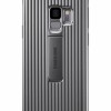 Samsung S9 G960 Protective Standing Kılıf Gümüş EF-RG960CSEGWW