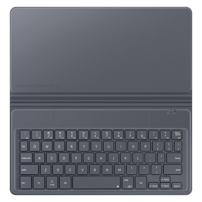 Samsung Tab A7 10.4" Türkçe Klavyeli Kılıf Gri EF-DT500BJEGTR