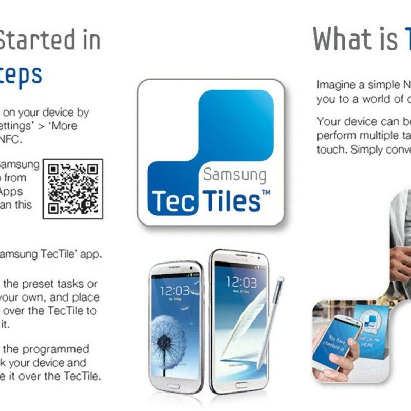 Samsung TecTiles NFC Çıkartma (5 Adet) EAD-X11SWEGSTD
