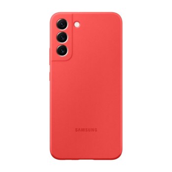 Samsung S22+ Plus Silikon Kılıf - Mercan Kırmızı EF-PS906TPEGWW