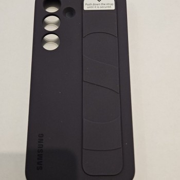Samsung Galaxy S24 Kordonlu & Standlı Silikon Kılıf -  Koyu Eflatun