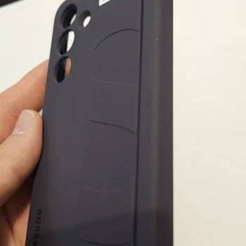 Samsung Galaxy S24 Kordonlu & Standlı Silikon Kılıf -  Koyu Eflatun