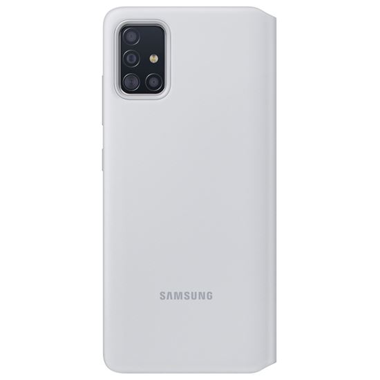 Samsung Galaxy A71 S-View Kapaklı Kılıf - Beyaz EF-EA715PWEGWW