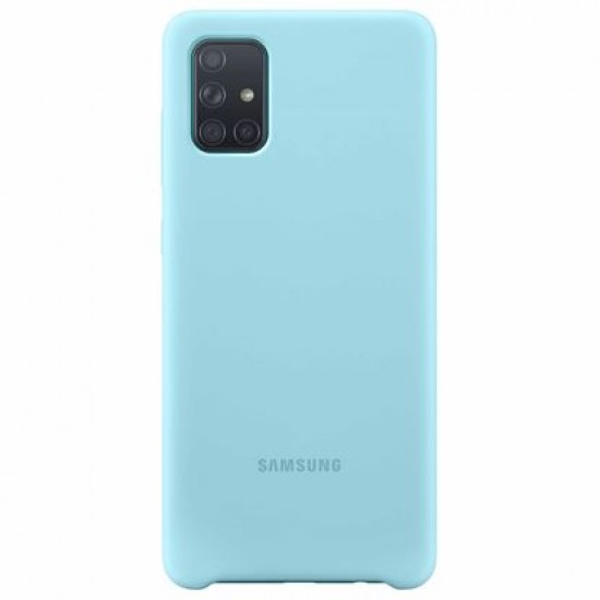Samsung Galaxy A71 Silikon Kılıf - Mavi EF-PA715TLEGWW