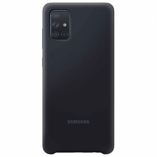 Samsung Galaxy A71 Silikon Kılıf - Siyah EF-PA715TBEGWW