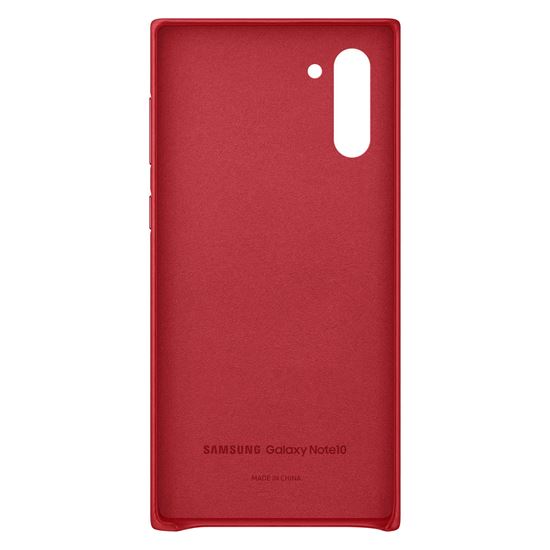 Samsung Galaxy Note 10 Deri Kılıf Kırmızı - EF-VN970LREGWW