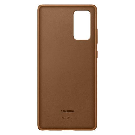 Samsung Galaxy Note20 Deri Kılıf - Kahverengi EF-VN980LAEGWW