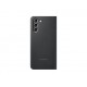 Samsung Galaxy S21 Akıllı Clear View Kılıf - Siyah EF-ZG991CBEGTR