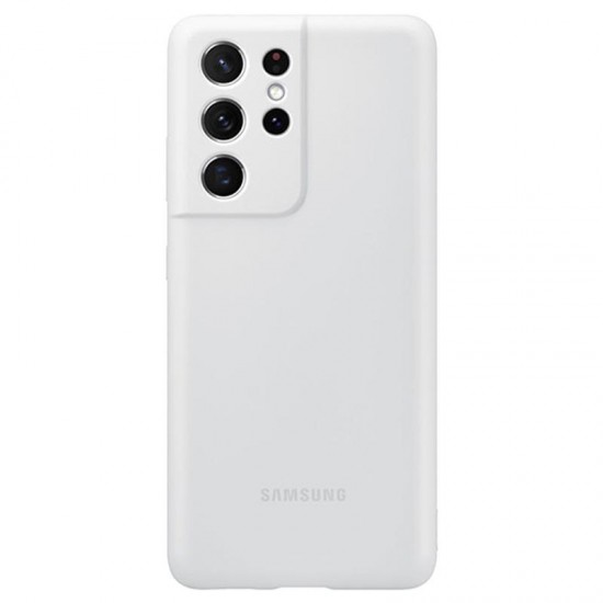 Samsung Galaxy S21 Ultra Silikon Kılıf - Açık Gri EF-PG998TJEGWW