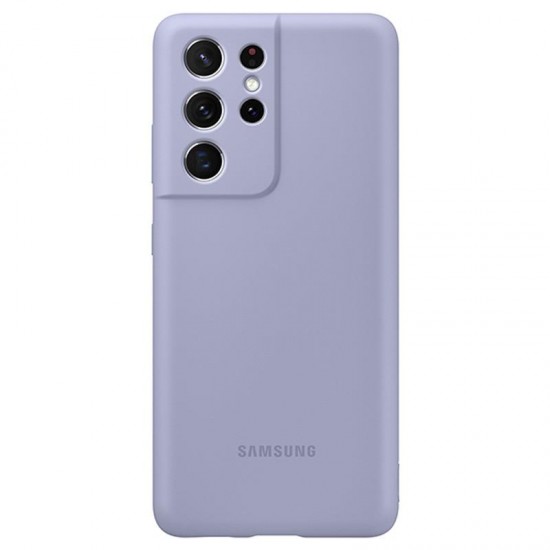 Samsung Galaxy S21 Ultra Silikon Kılıf - Mor EF-PG998TVEGWW