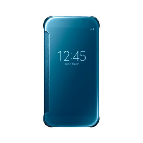 Samsung Galaxy S6 Clear View Kılıf Mavi EF-ZG920BLEGWW