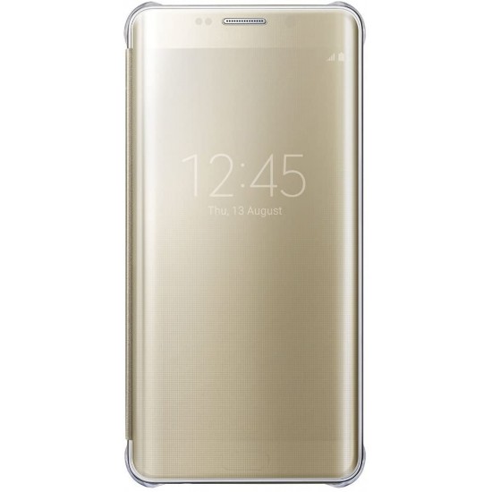 Samsung S6 Edge+ Plus Clear View Kılıf Altın EF-ZG928CFEGWW