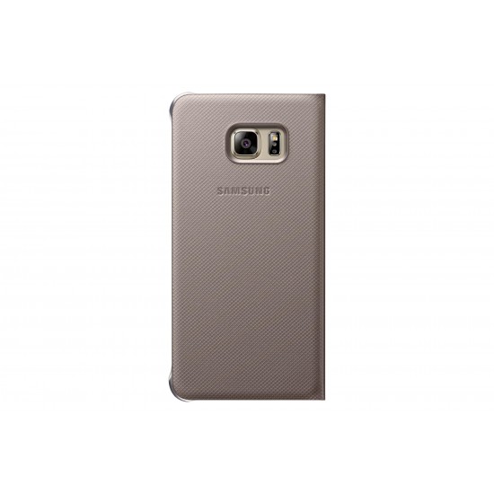 Samsung S6 Edge+ Plus S-View Kılıf Altın - EF-CG928PFEGTR