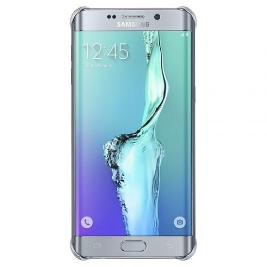 Samsung S6 Edge+ Plus Şeffaf Kılıf Gümüş EF-QG928MSEGWW