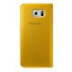 Samsung Galaxy S6 S-View Kılıf Deri Sarı EF-CG920PYEGWW