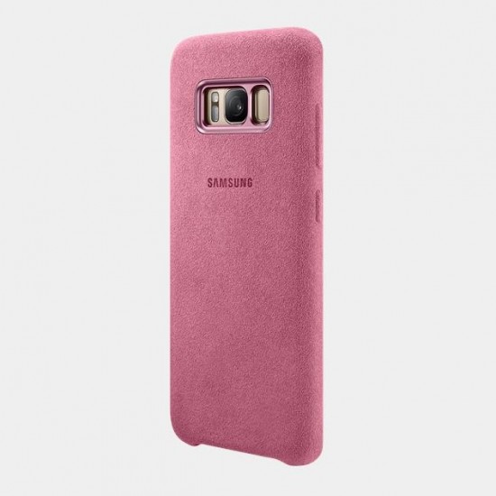 Samsung S8 Alcantara Kılıf Pembe EF-XG950APEGWW