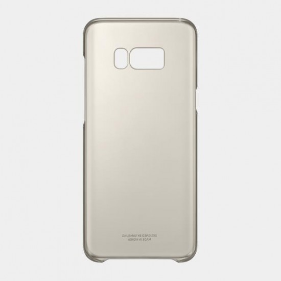 Samsung S8+ Plus Şeffaf Kılıf Gold Altın EF-QG955CFEGWW