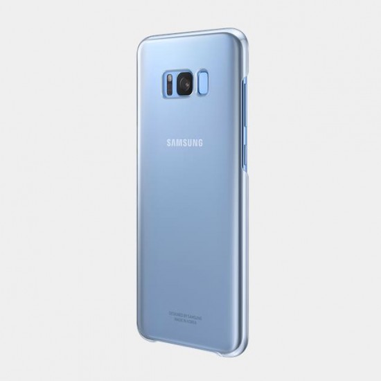 Samsung S8+ Plus Şeffaf Kılıf Mavi EF-QG955CLEGWW