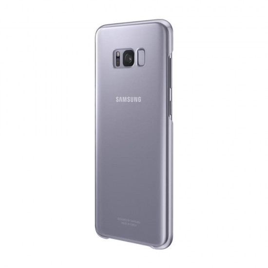 Samsung S8+ Plus Şeffaf Kılıf Mor EF-QG955CVEGWW