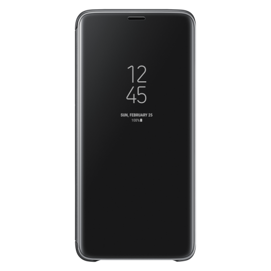 Samsung S9+ G965 Clear View Standing Kılıf Siyah EF-ZG965CBEGWW